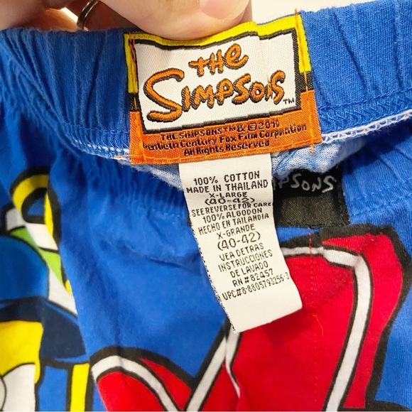 The Simpsons 2010 Vintage Party Animal Homer 100% Cotton Boxer Shorts Size 40-42 - Picture 4 of 5